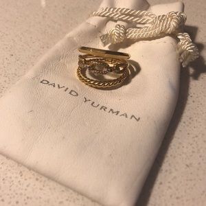 Authentic David Yurman Gold Stackable ring set